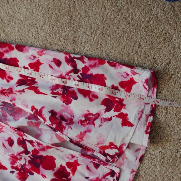 Like new Crepe Midi Slip Dress a new day red floral - Picture 4 of 6
